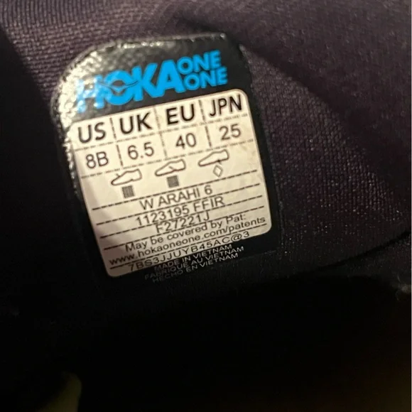 Hoka One One Womens Arahi 6 1123195 FFIR Pink Running Shoes Sneakers Size 8 B - Picture 9 of 10
